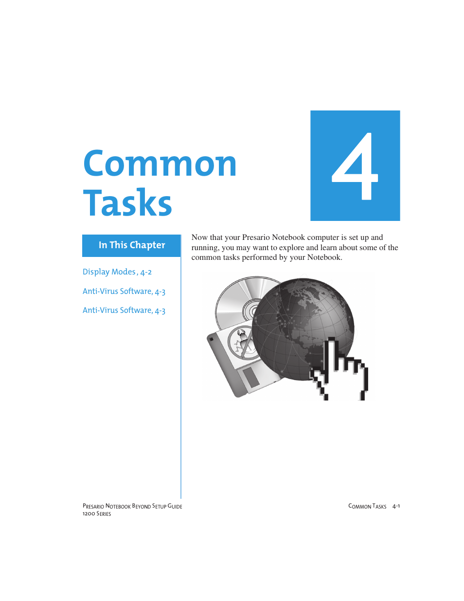 Common tasks | Compaq 1200 User Manual | Page 37 / 158