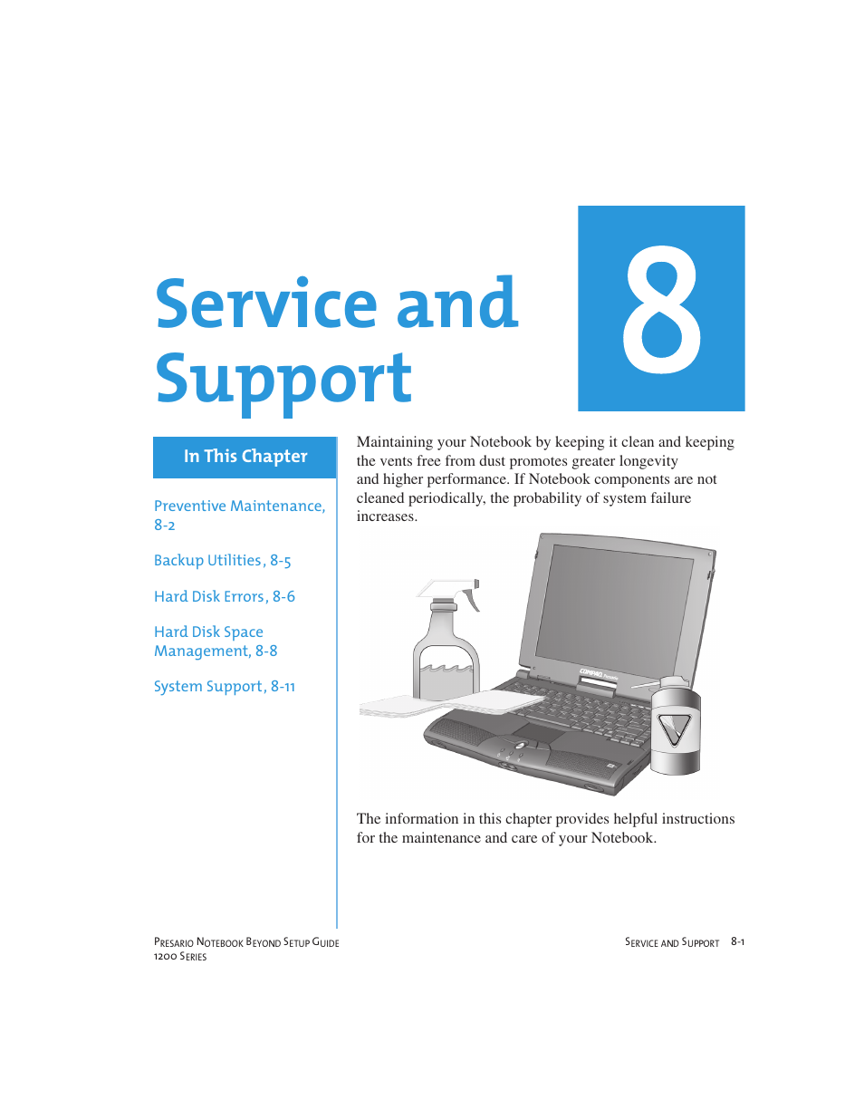 Service and support | Compaq 1200 User Manual | Page 91 / 158