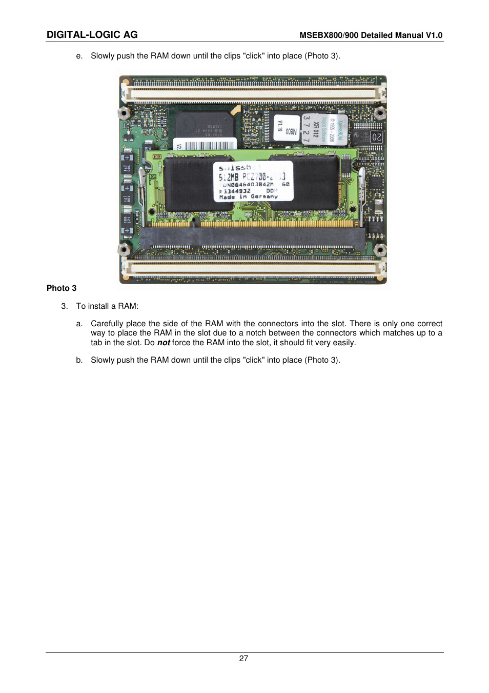 Digital-logic ag | Compaq MICROSPACE MSEBX900 User Manual | Page 27 / 53