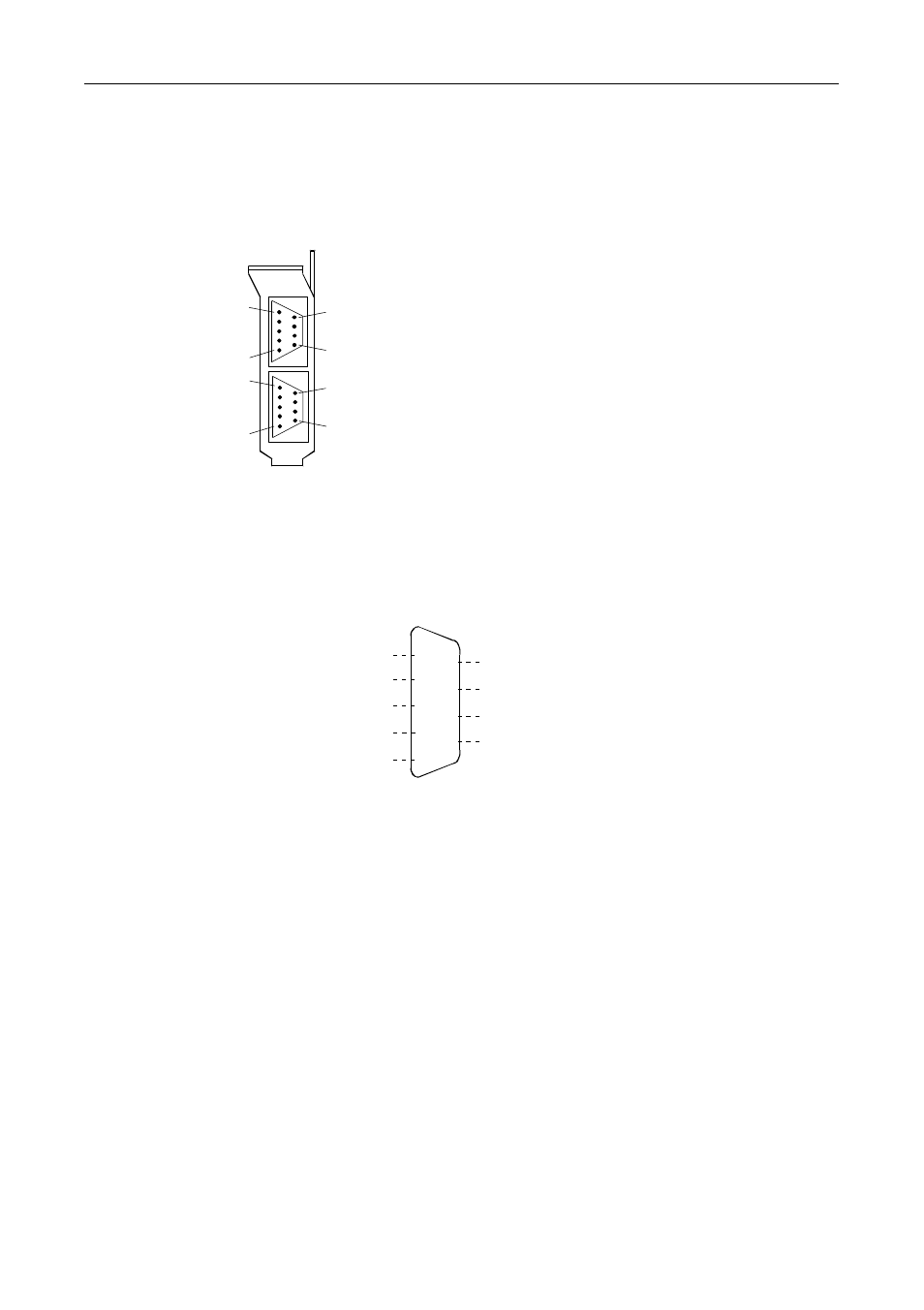 Connecting the external devices, Hardware setup com-2(pc)f 31, Figure 3.8. interface connectors (cn1 and cn2) | Figure 3.9. cn1 and cn2 pin assignments | Compaq Contec COM-2(PC)F User Manual | Page 40 / 77