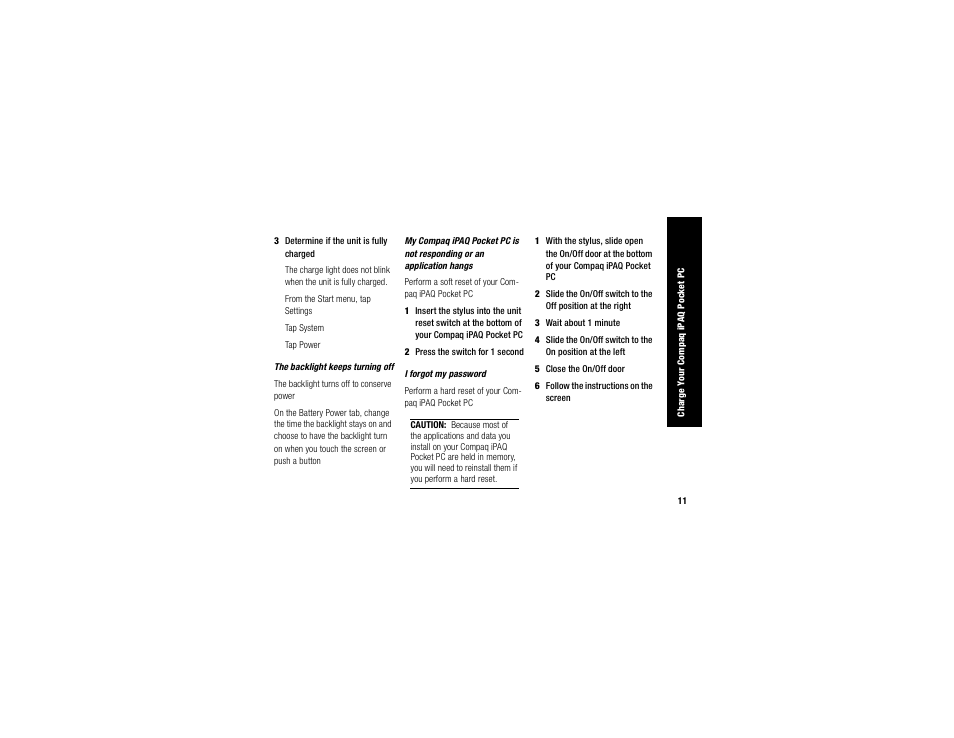 Compaq IPAQ H3700 User Manual | Page 15 / 56