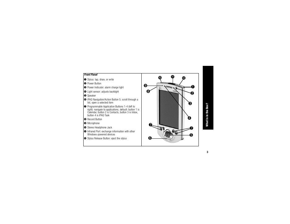 Compaq IPAQ H3700 User Manual | Page 7 / 56