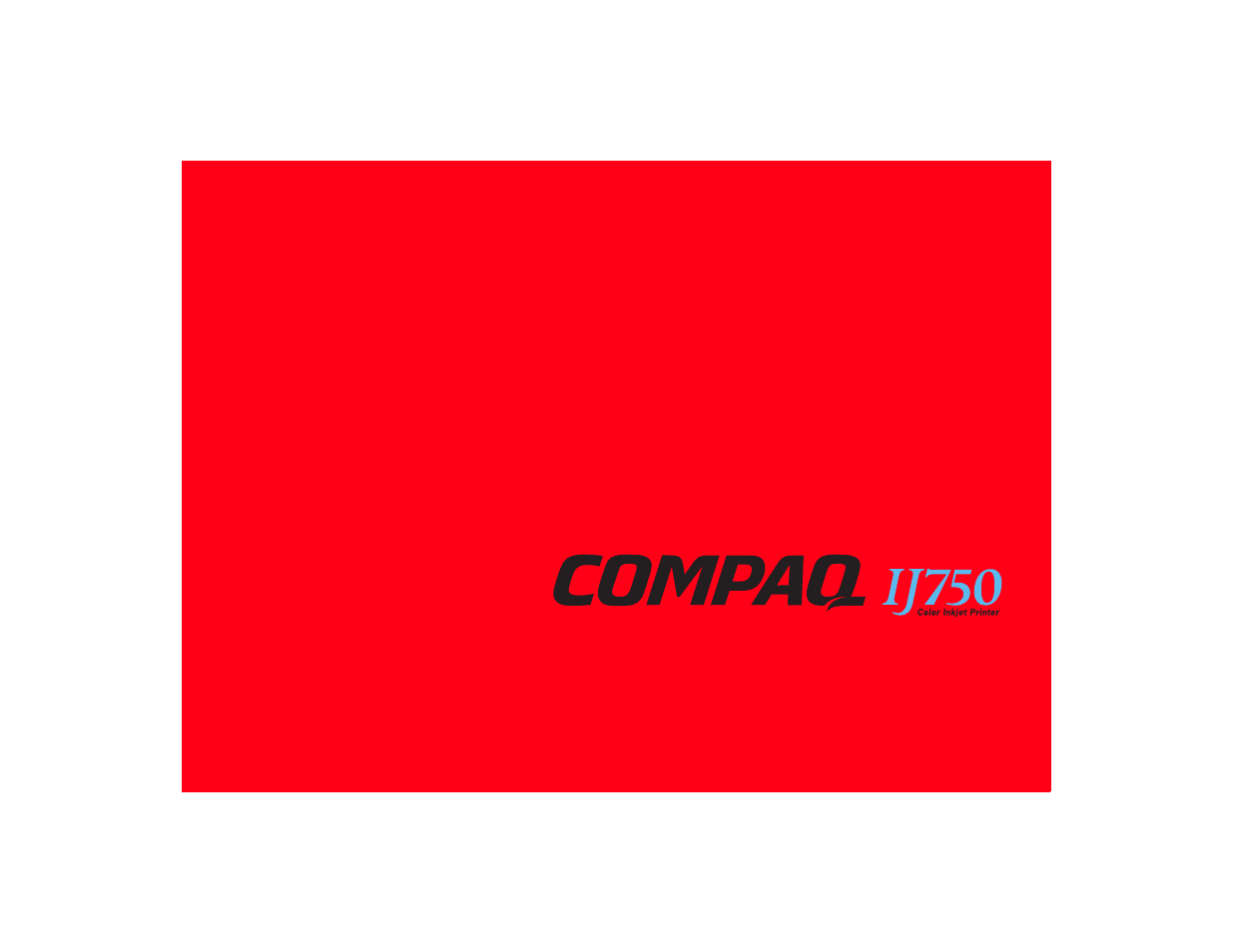 Compaq IJ750 User Manual | 9 pages