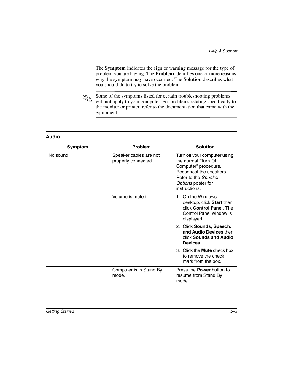 Audio –5 | Compaq 6000 User Manual | Page 49 / 70