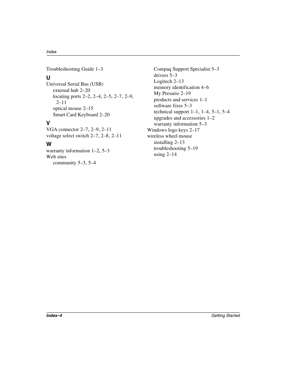 Compaq 6000 User Manual | Page 70 / 70