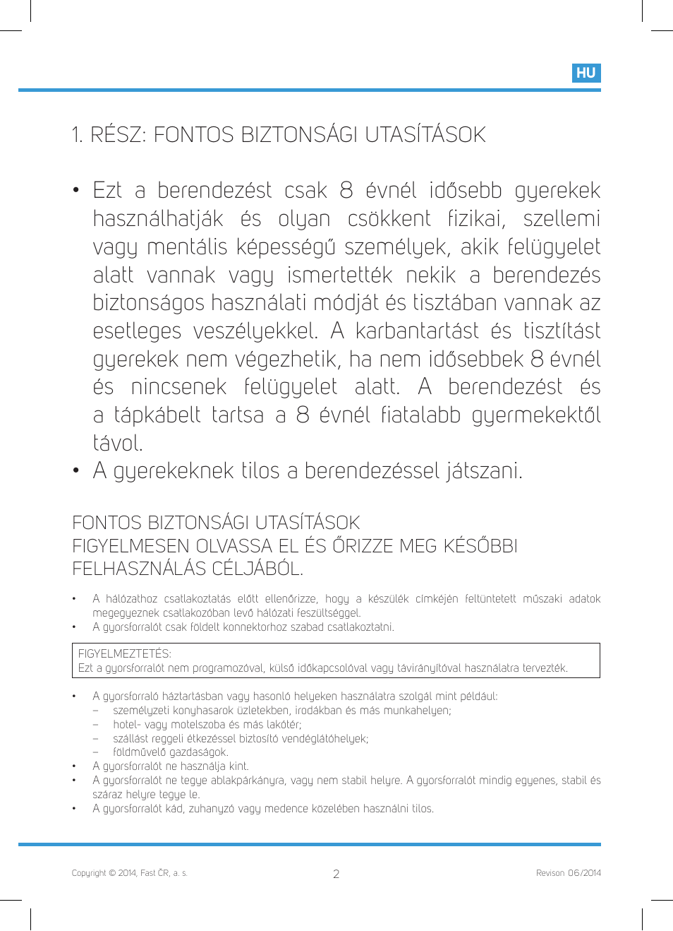 Rész: fontos biztonsági utasítások | Philco PHWK 2012 User Manual | Page 31 / 48