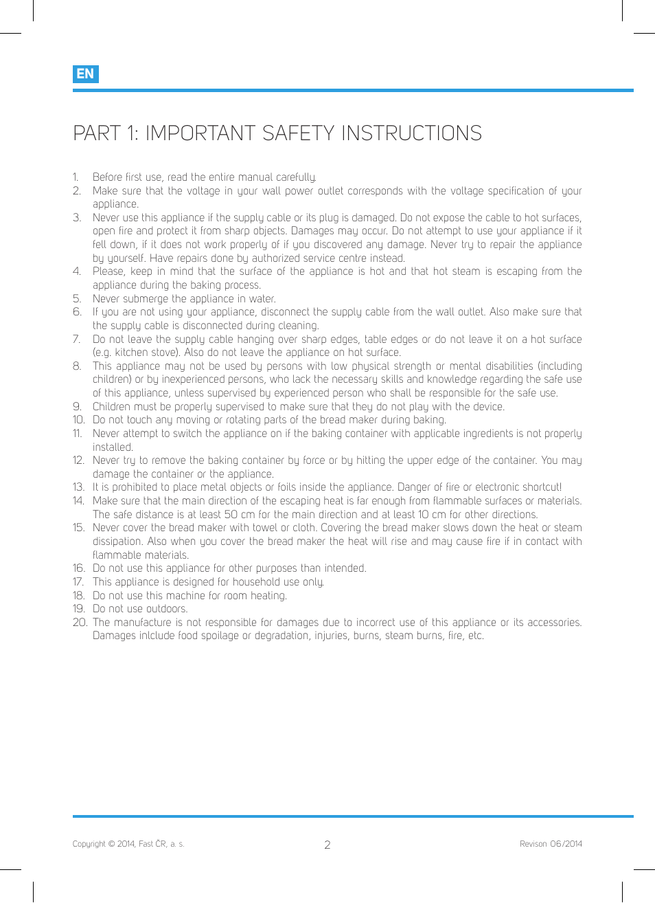 Part 1: important safety instructions | Philco PHBM 7000 User Manual | Page 4 / 88