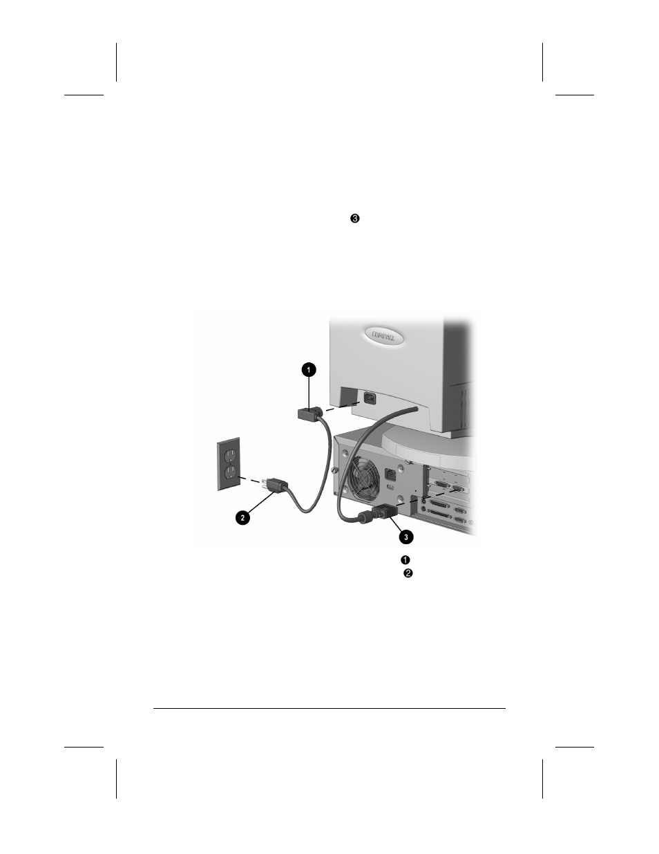 Setting up the monitor | Compaq P700 User Manual | Page 5 / 22