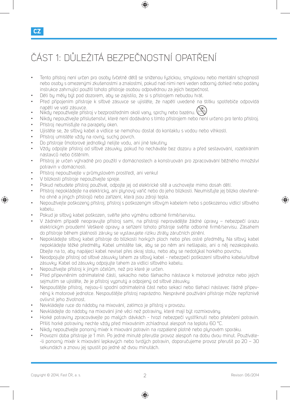 Část 1: důležitá bezpečnostní opatření | Philco PHHB 6603 User Manual | Page 16 / 62