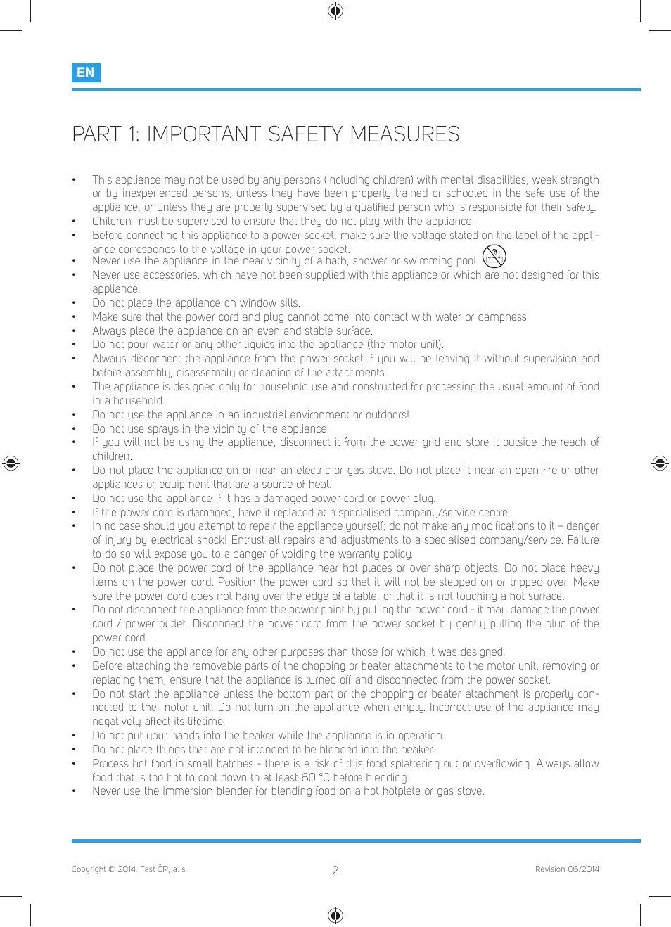 Part 1: important safety measures | Philco PHHB 6603 User Manual | Page 4 / 62