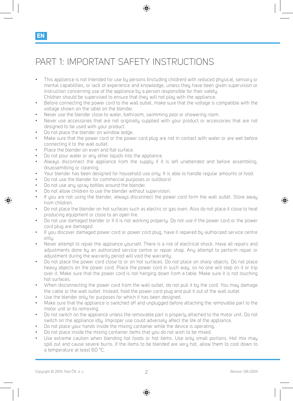 Part 1: important safety instructions | Philco PHHB 6601 User Manual | Page 4 / 44