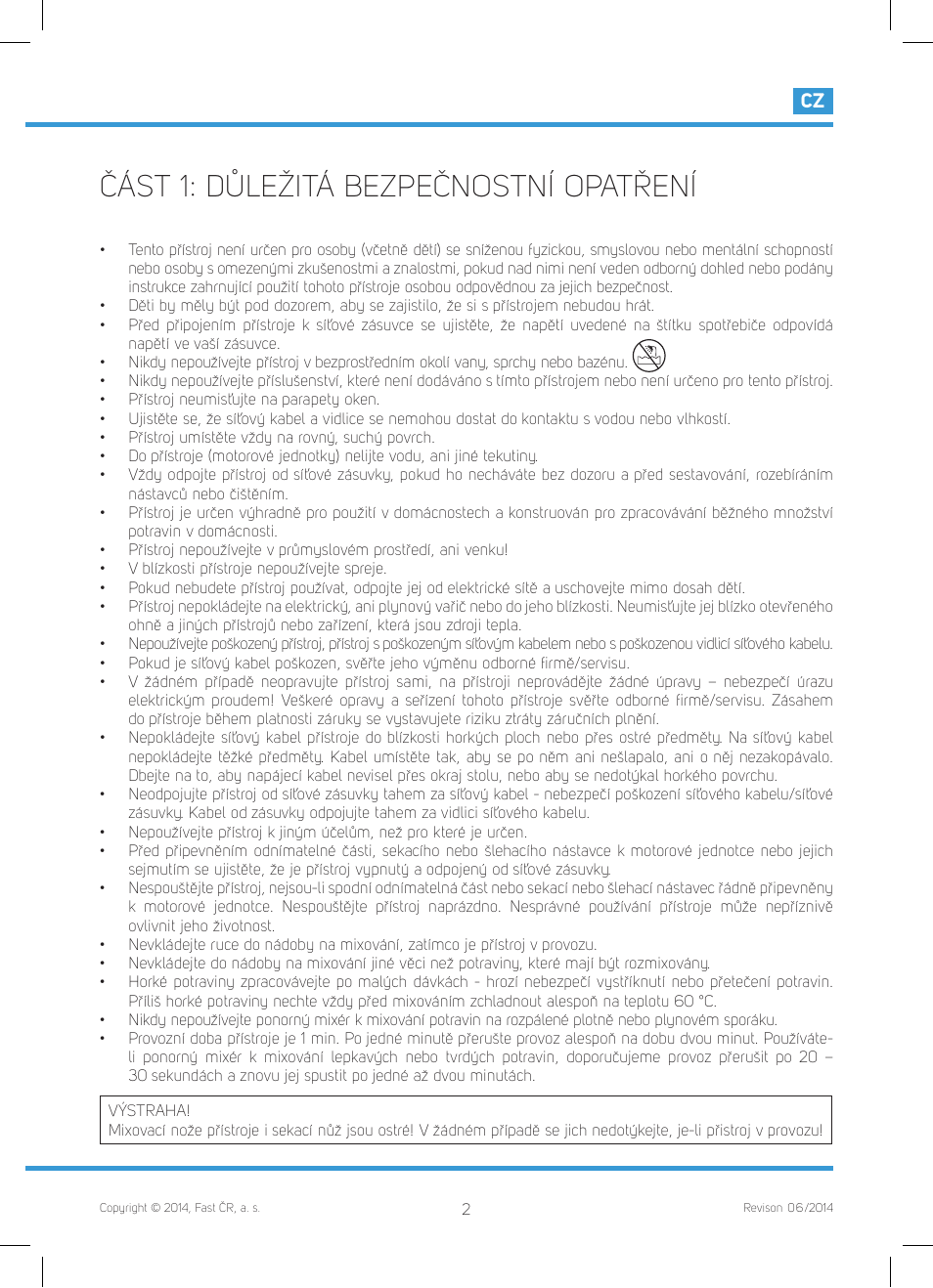 Část 1: důležitá bezpečnostní opatření | Philco PHHB 6611 User Manual | Page 13 / 48