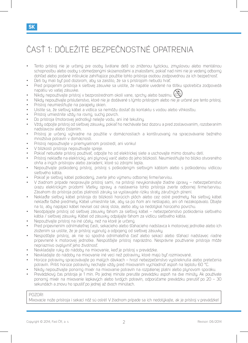 Časť 1: dôležité bezpečnostné opatrenia | Philco PHHB 6611 User Manual | Page 22 / 48