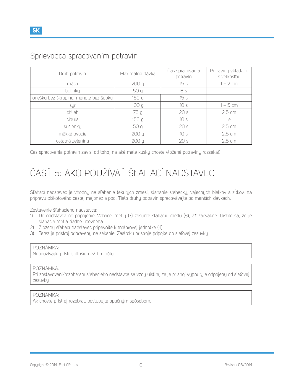 Časť 5: ako používať šľahací nadstavec, Sprievodca spracovaním potravín | Philco PHHB 6611 User Manual | Page 26 / 48