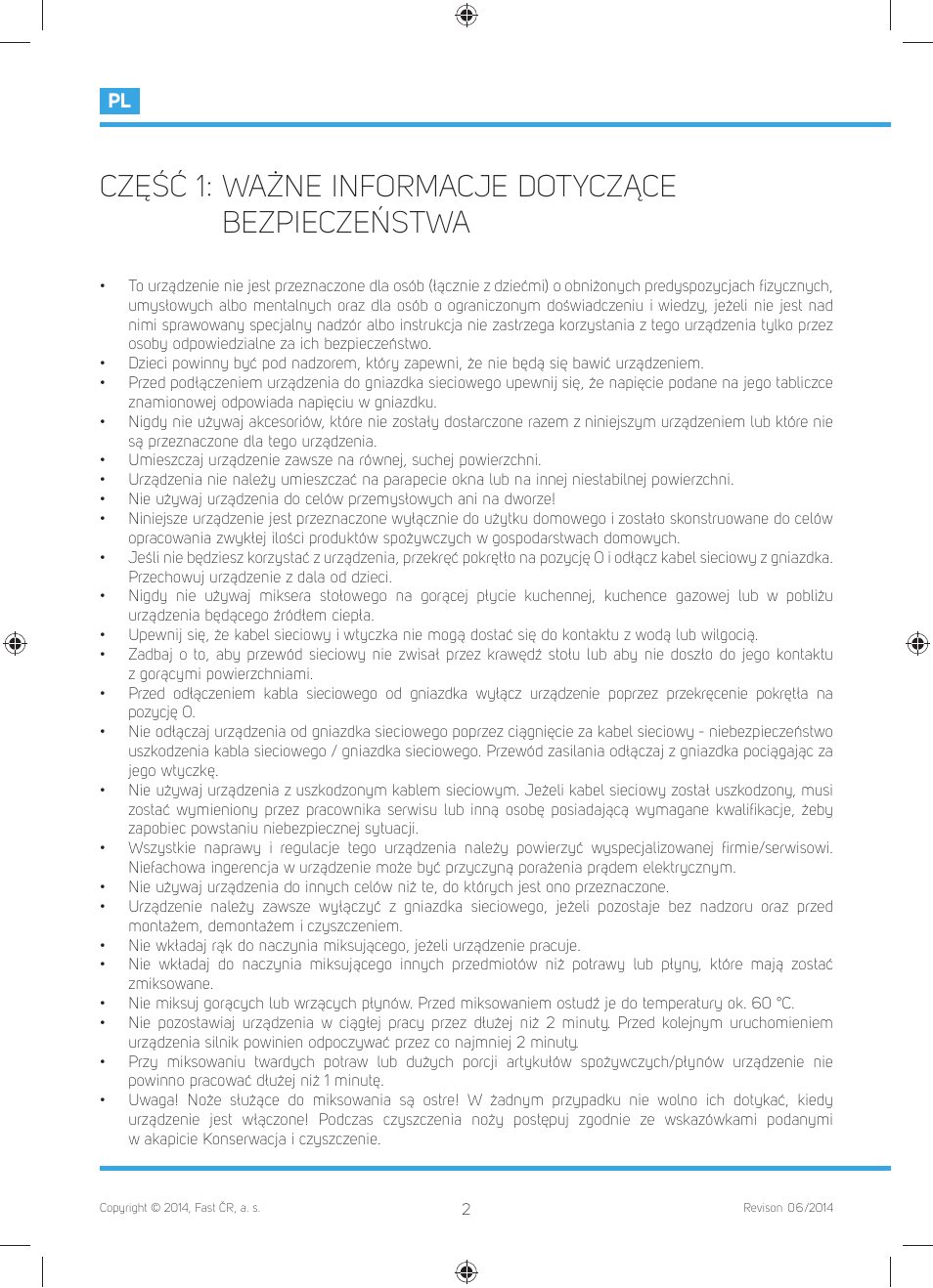 Część 1: ważne informacje dotyczące bezpieczeństwa | Philco PHTB 6001 User Manual | Page 36 / 42