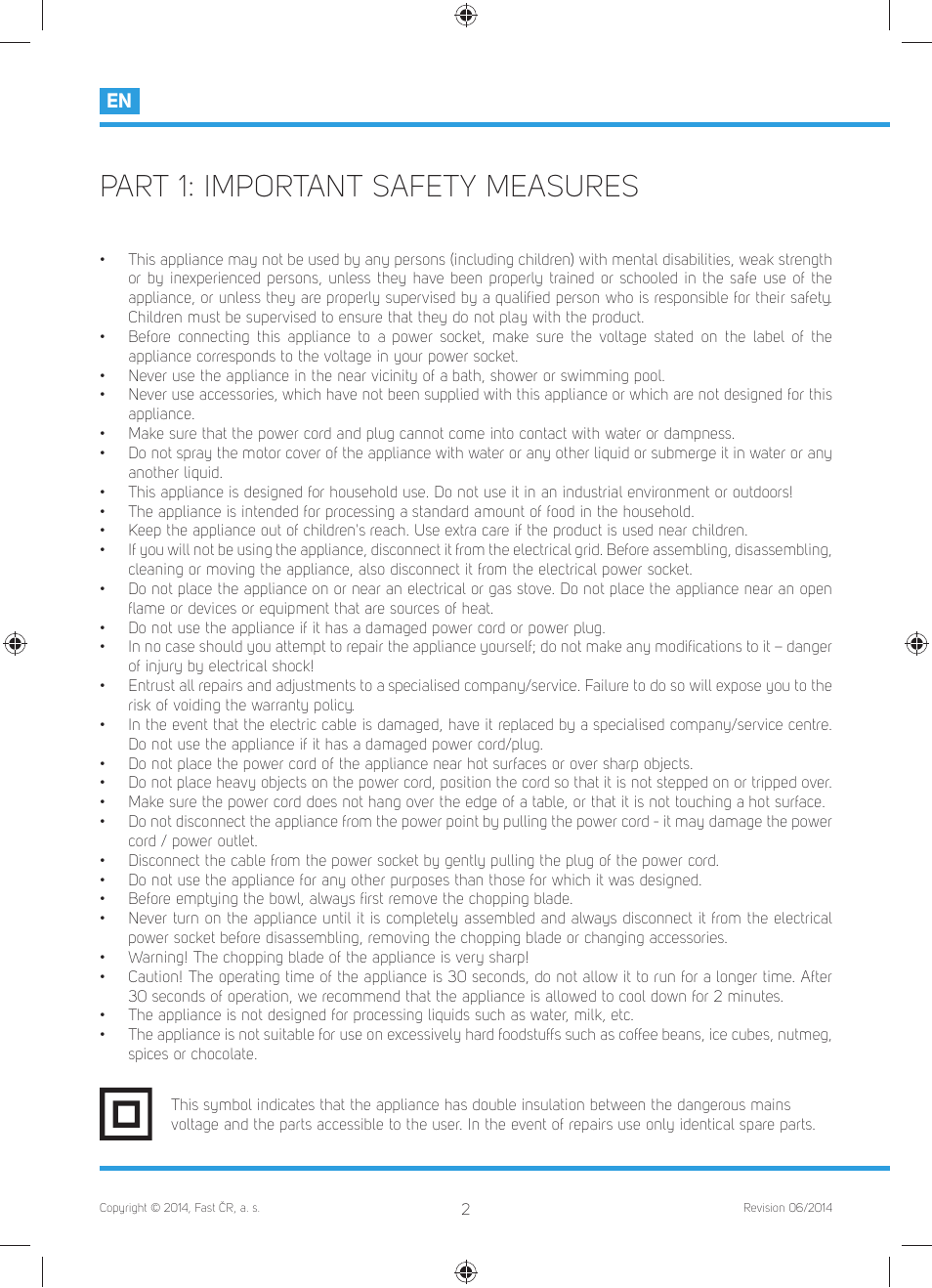 Part 1: important safety measures | Philco PHHB 6900 User Manual | Page 4 / 38