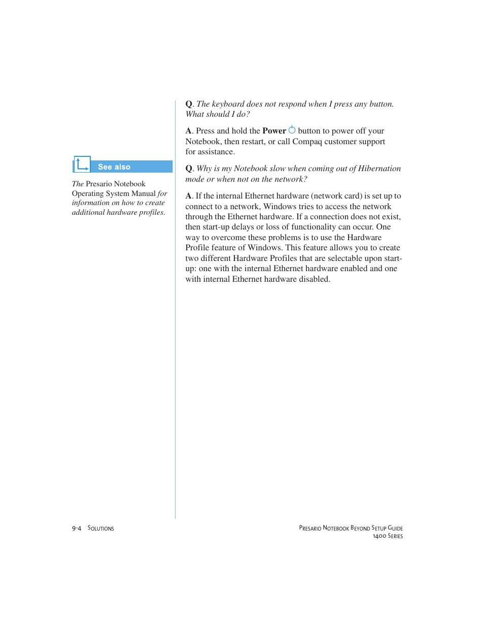 Compaq 1400 User Manual | Page 118 / 164