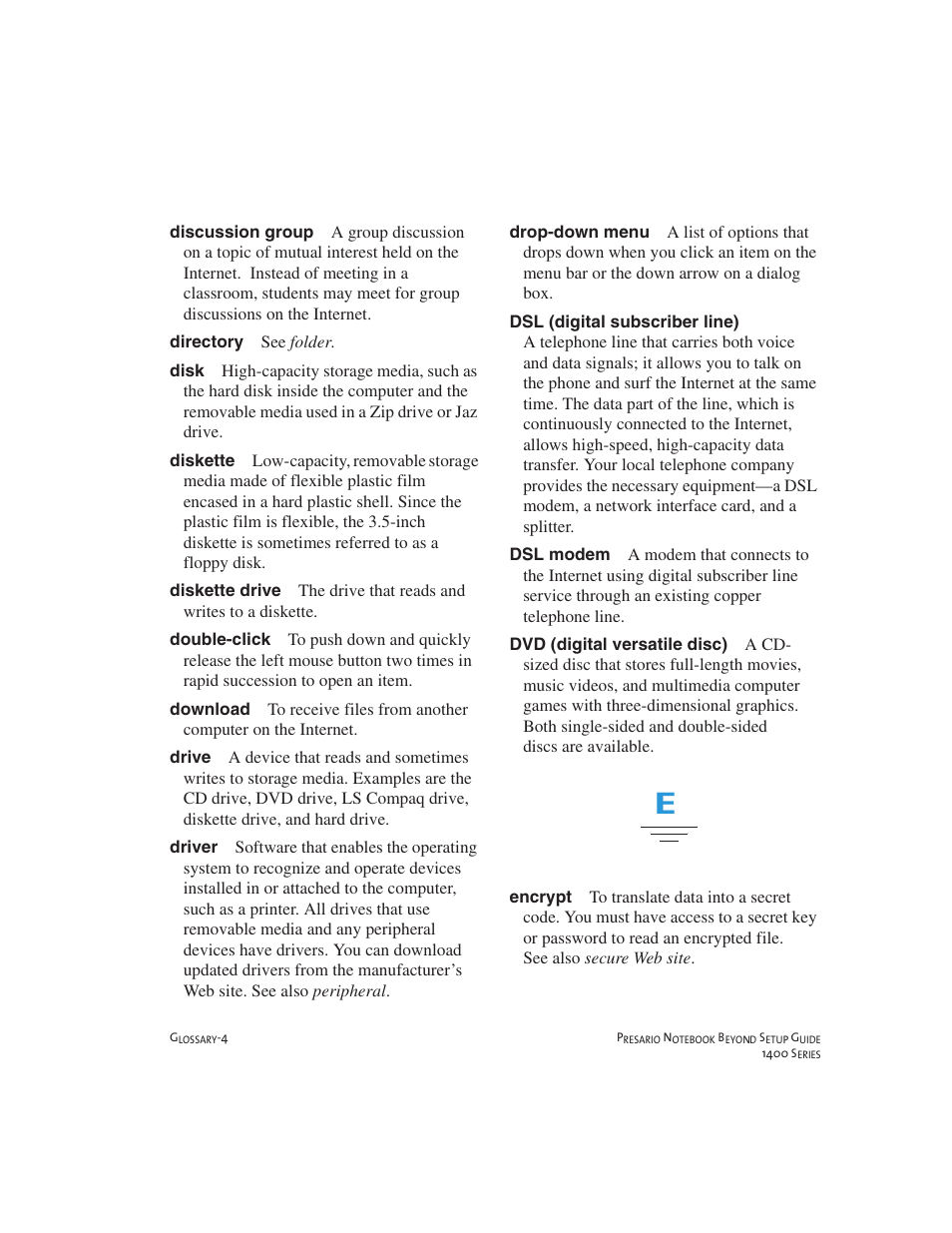 Compaq 1400 User Manual | Page 144 / 164