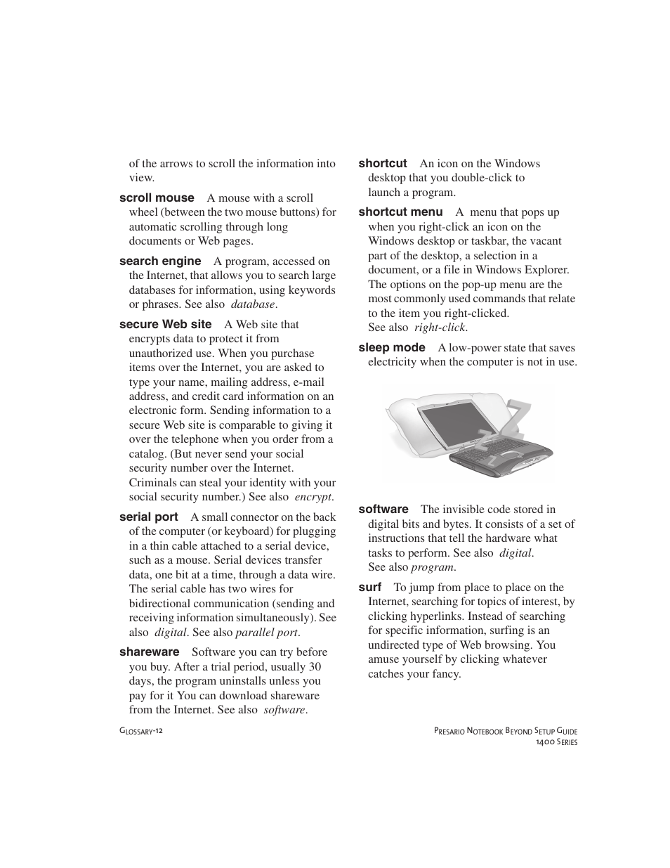 Compaq 1400 User Manual | Page 152 / 164