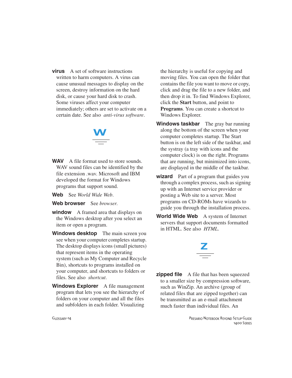 Compaq 1400 User Manual | Page 154 / 164