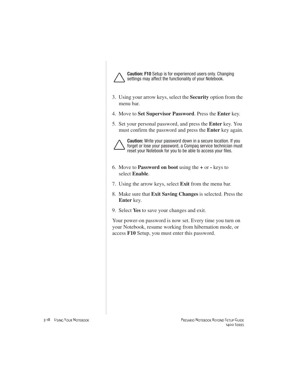 Compaq 1400 User Manual | Page 38 / 164