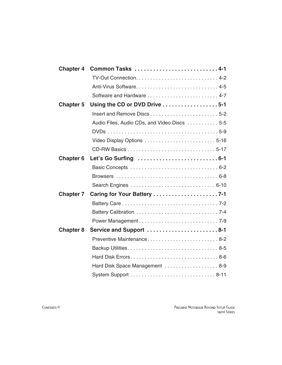 Compaq 1400 User Manual | Page 4 / 164