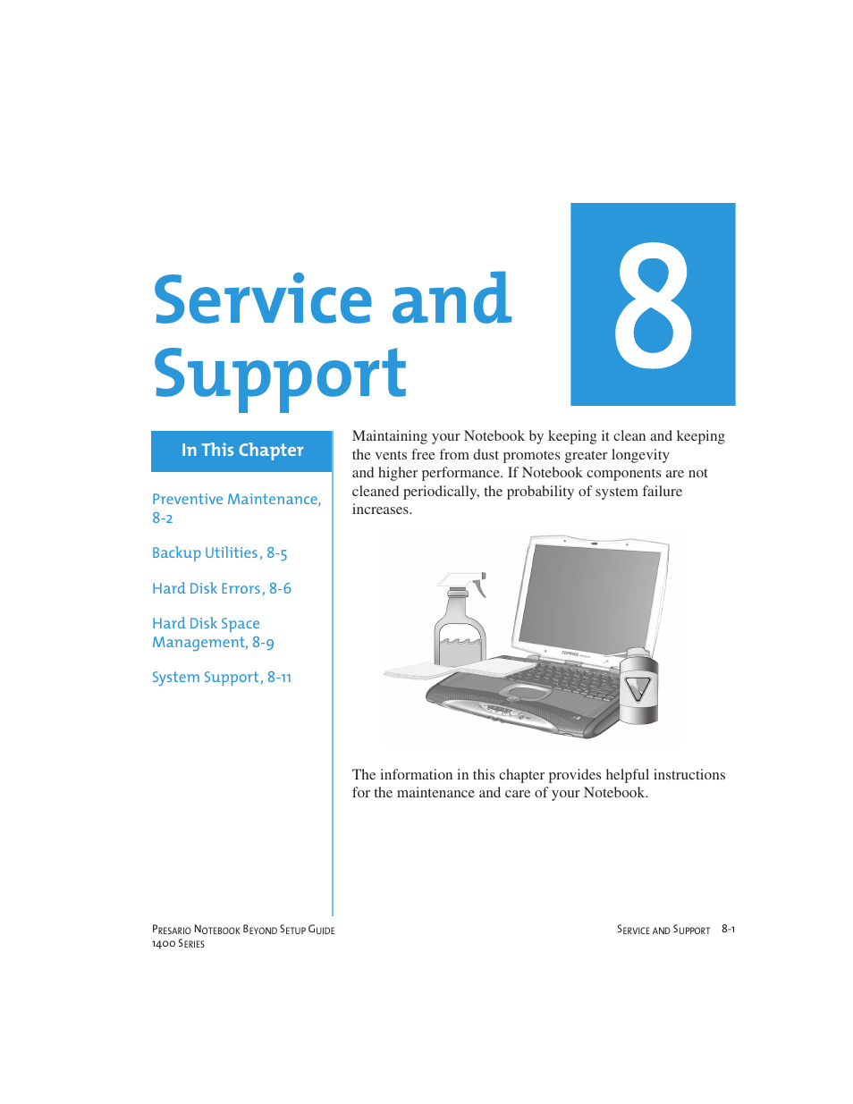 Service and support | Compaq 1400 User Manual | Page 99 / 164