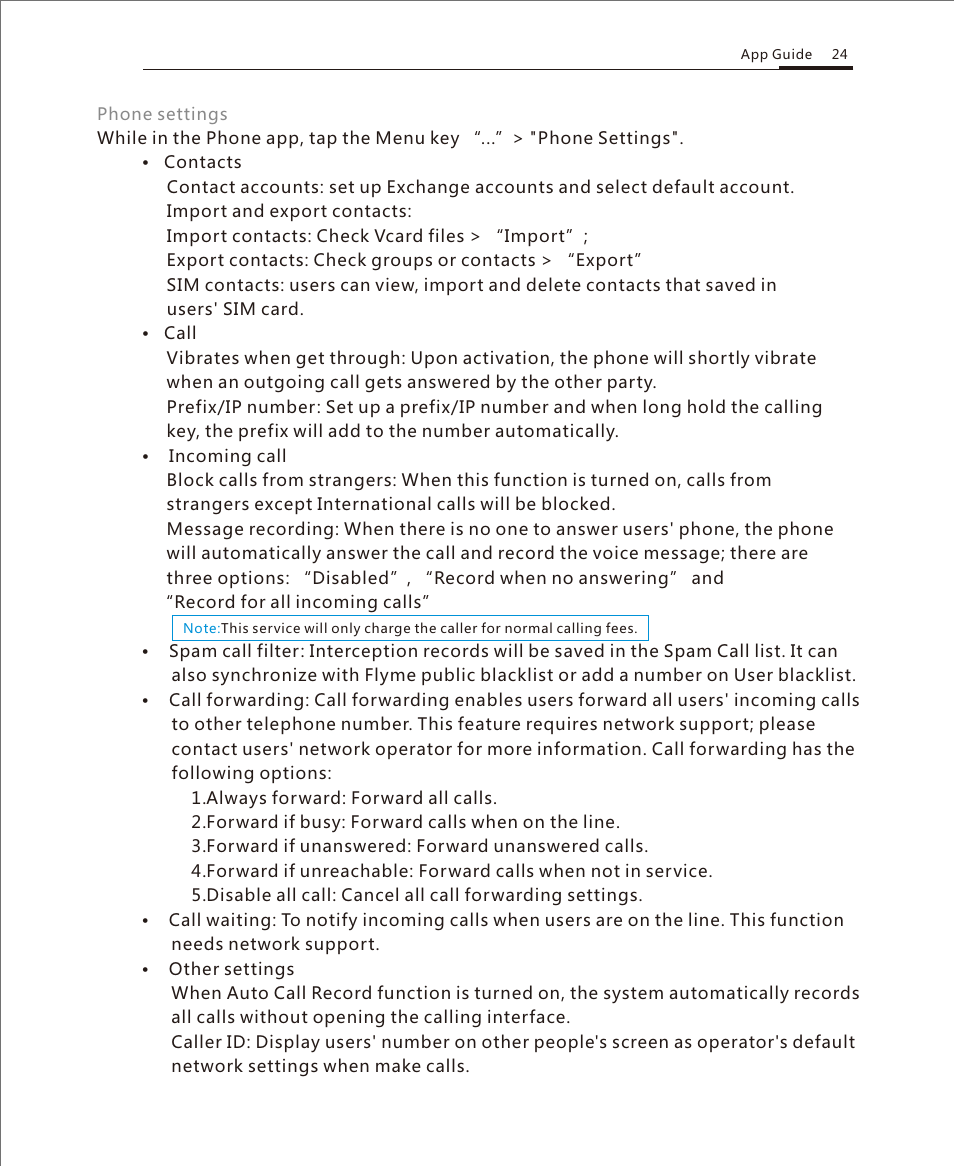 Phone 4 | Meizu M351 User Manual | Page 24 / 61
