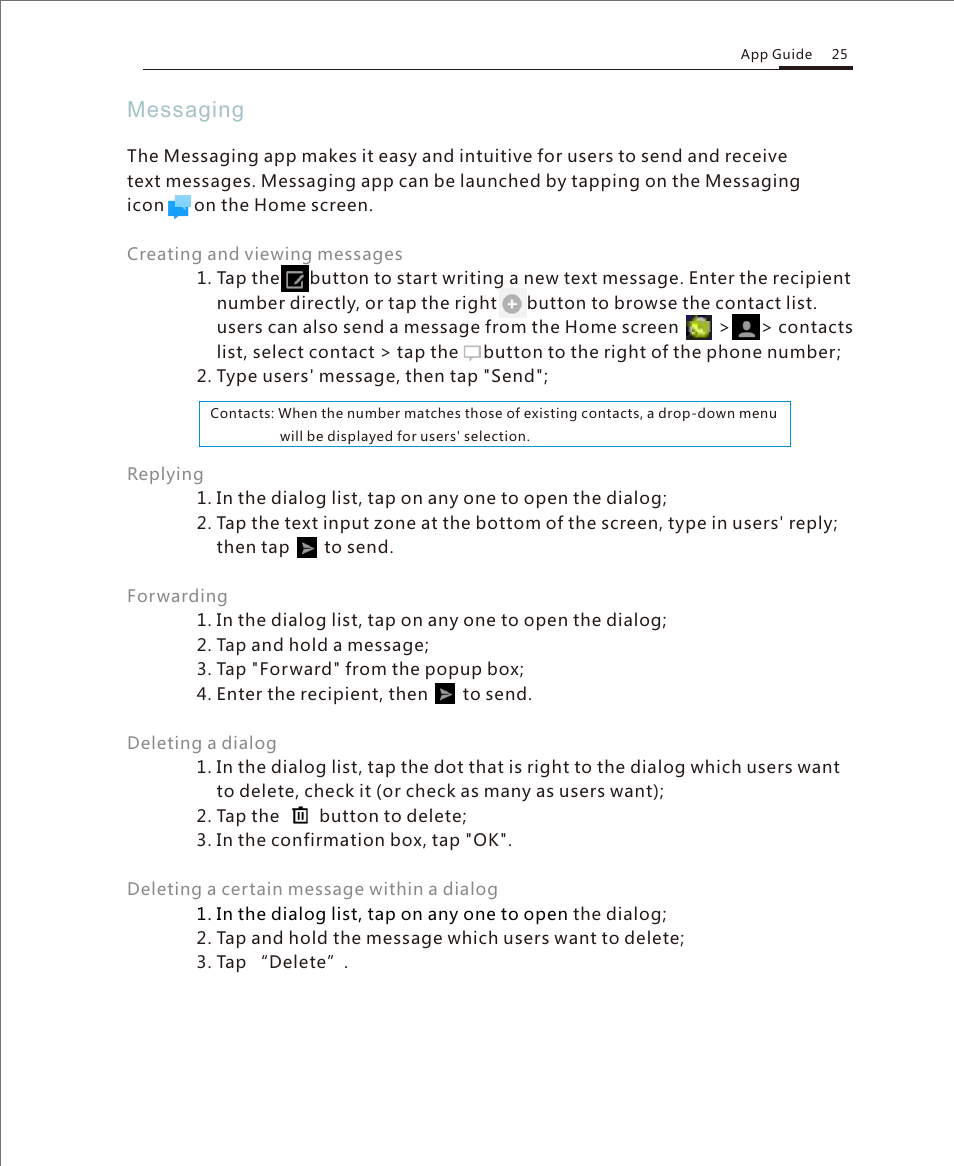 Message 1, Messaging | Meizu M351 User Manual | Page 25 / 61