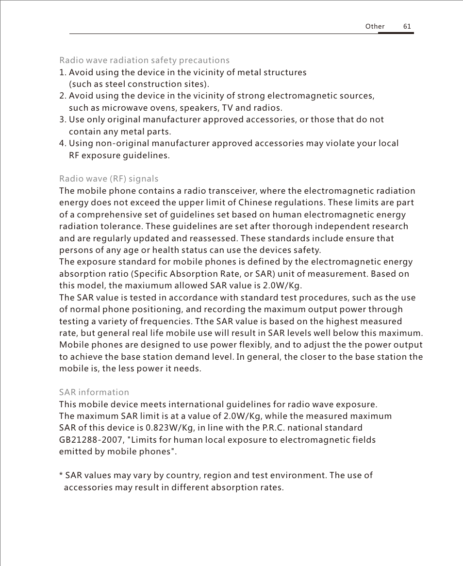 Care tips 3 | Meizu M351 User Manual | Page 61 / 61