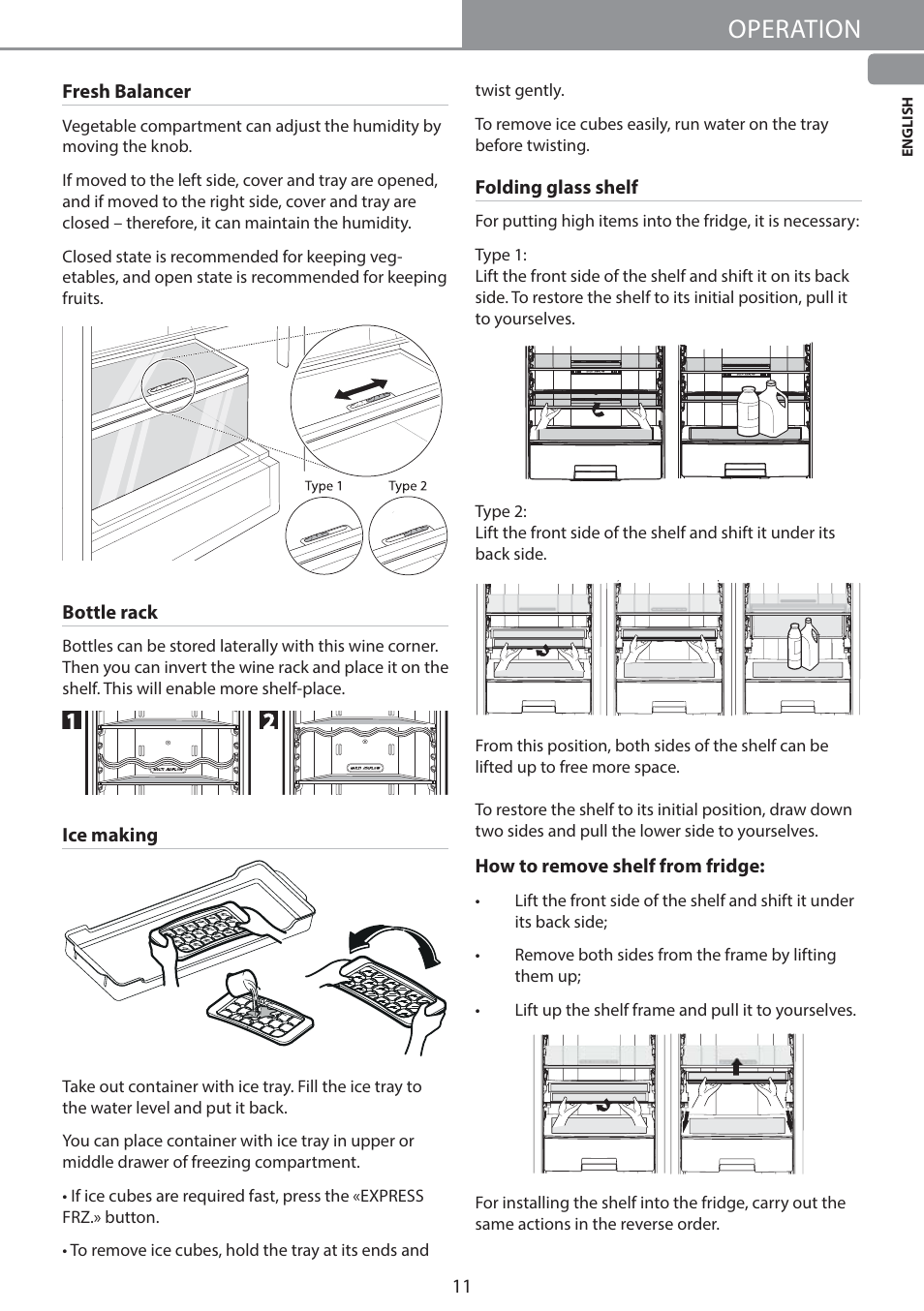 Operation | LG GW-B489SMFZ User Manual | Page 11 / 21