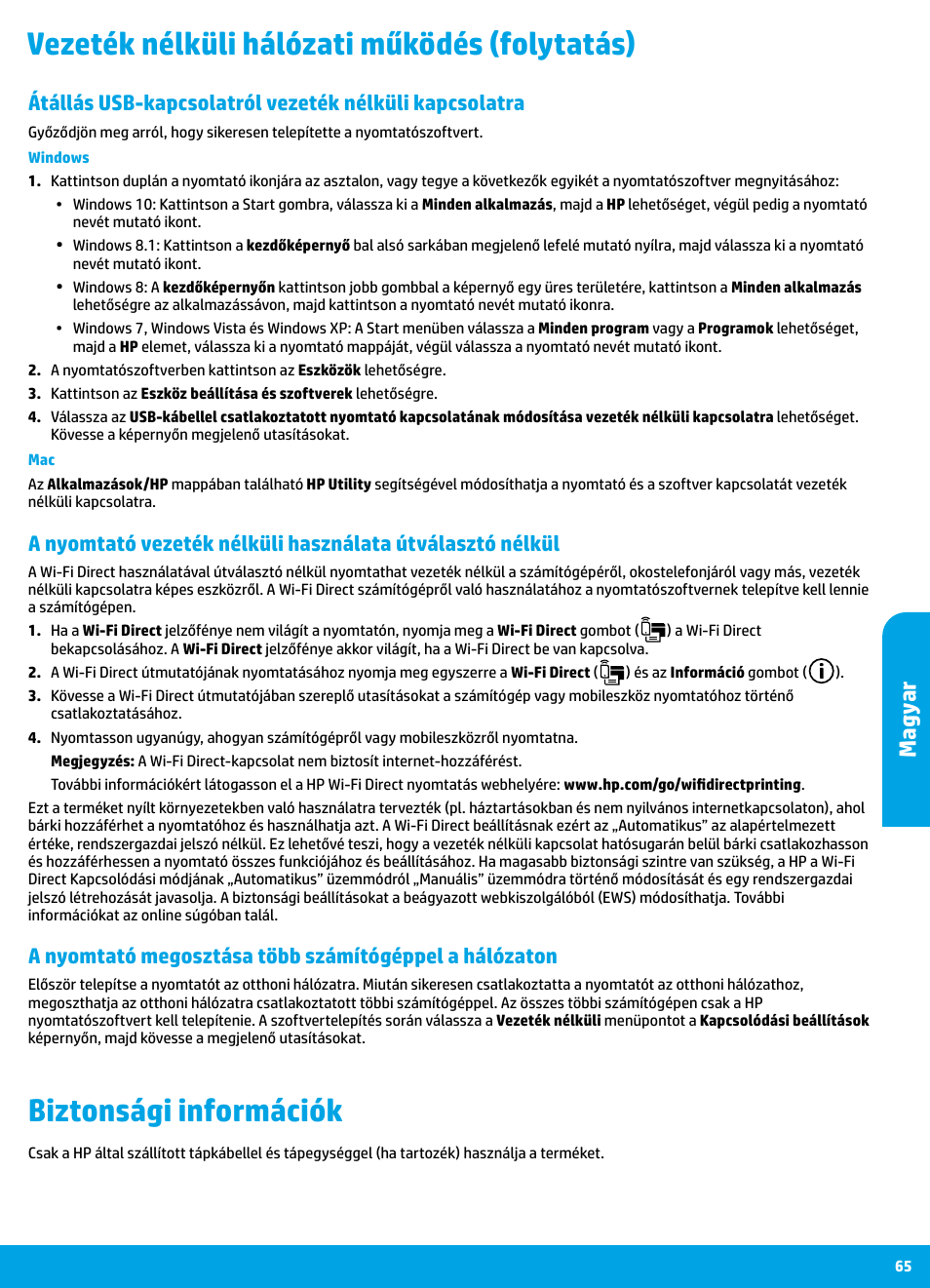 Mag yar | HP DeskJet 3700 User Manual | Page 65 / 96