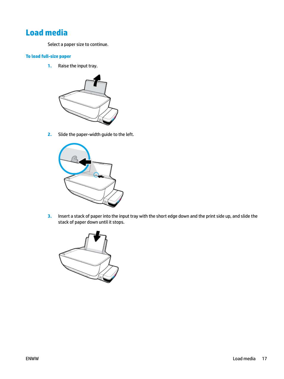 Load media | HP DeskJet GT 5820 User Manual | Page 23 / 133