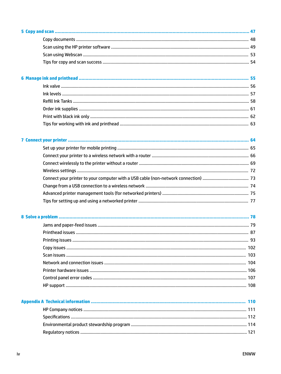 HP DeskJet GT 5820 User Manual | Page 4 / 133