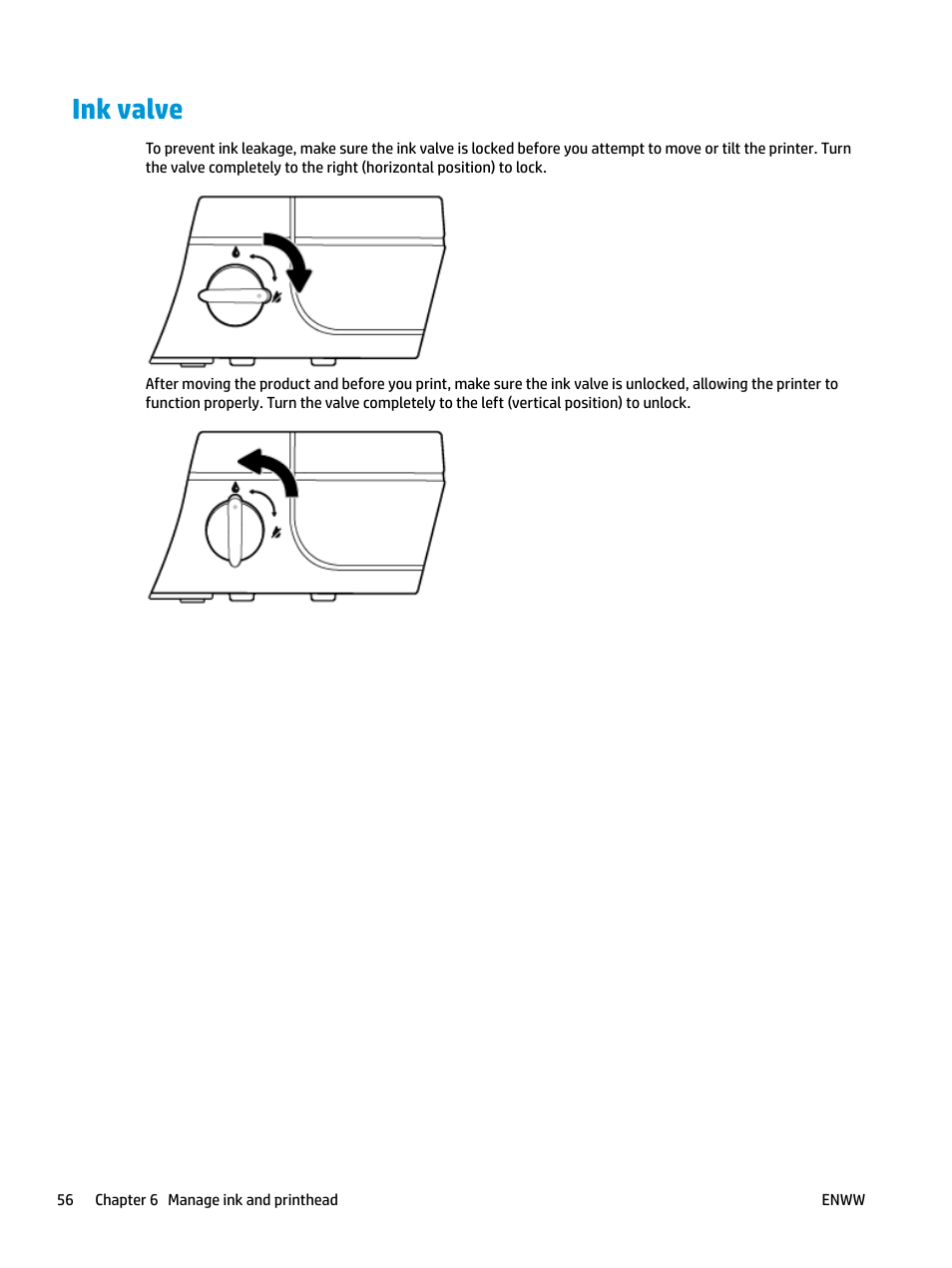 Ink valve, Tion, see | HP DeskJet GT 5820 User Manual | Page 62 / 133