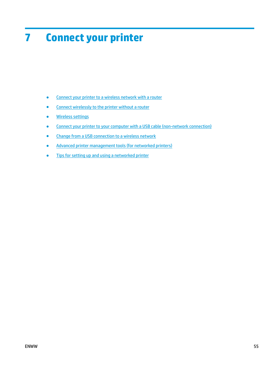 Connect your printer, 7 connect your printer, 7connect your printer | HP DeskJet 3700 User Manual | Page 59 / 118