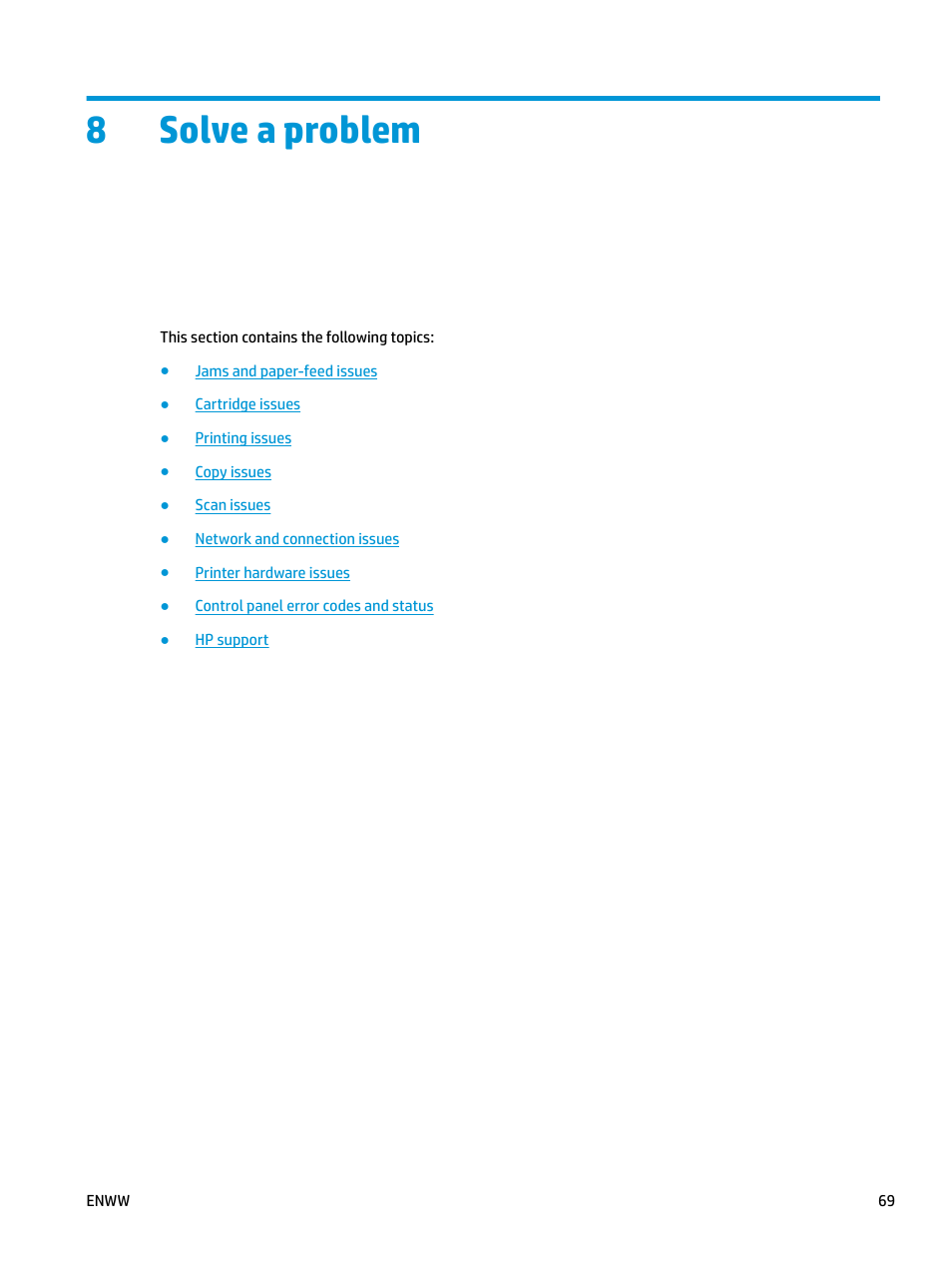 Solve a problem, 8 solve a problem, 8solve a problem | HP DeskJet 3700 User Manual | Page 73 / 118