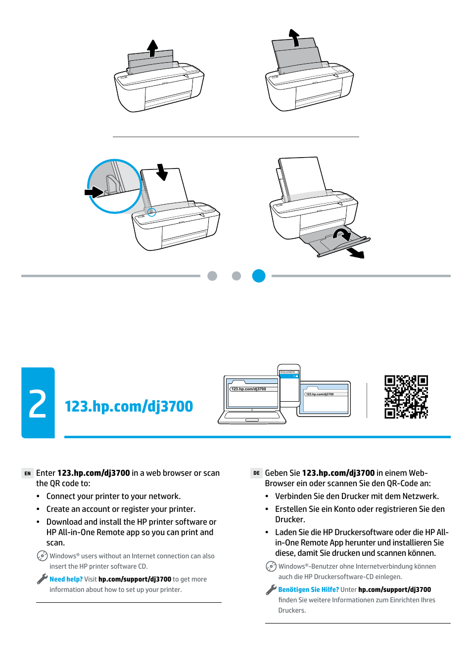 HP DeskJet 3700 User Manual | Page 2 / 4