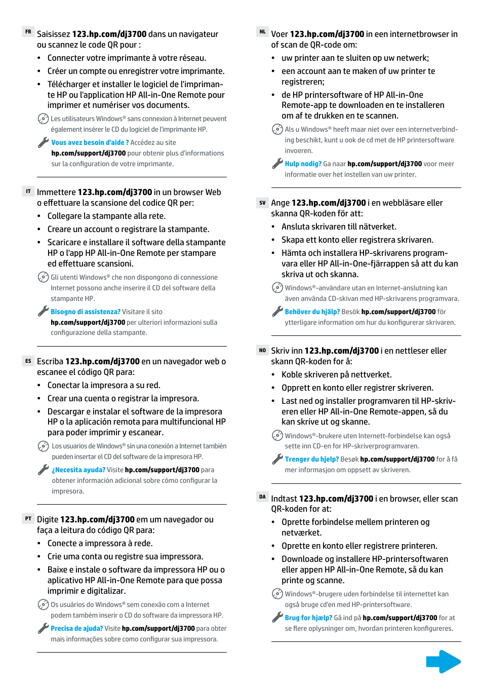 HP DeskJet 3700 User Manual | Page 3 / 4