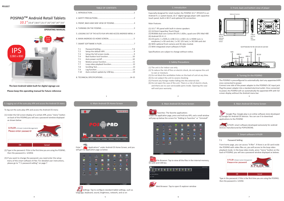 POPScreens PD101T User Manual | 2 pages
