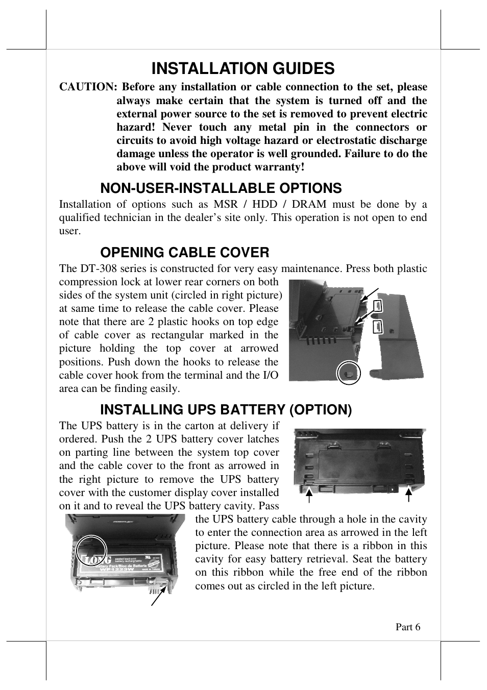 Installation guides | Posiflex DT-308 User Manual | Page 6 / 16