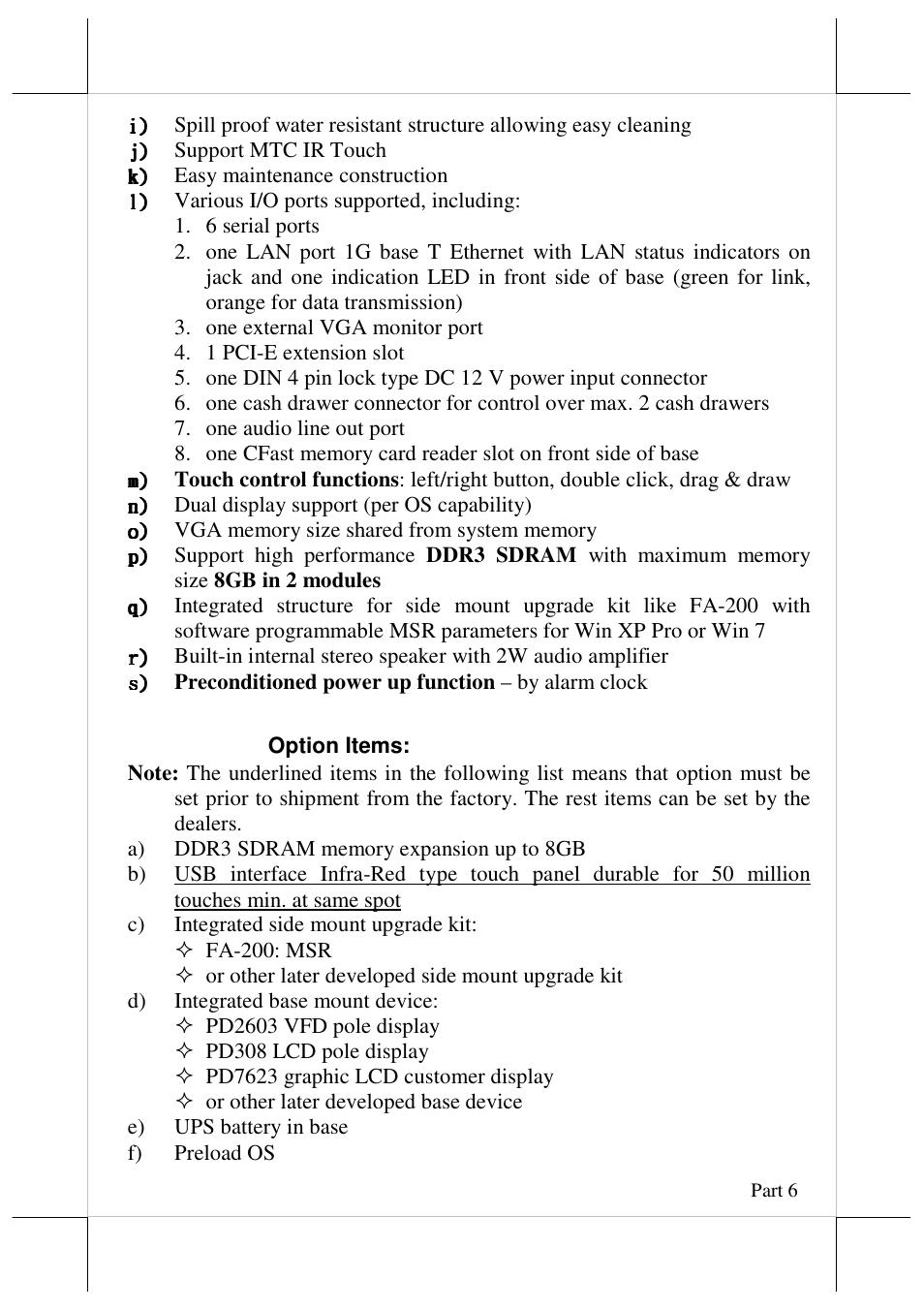 Posiflex FT-7715 User Manual | Page 6 / 18