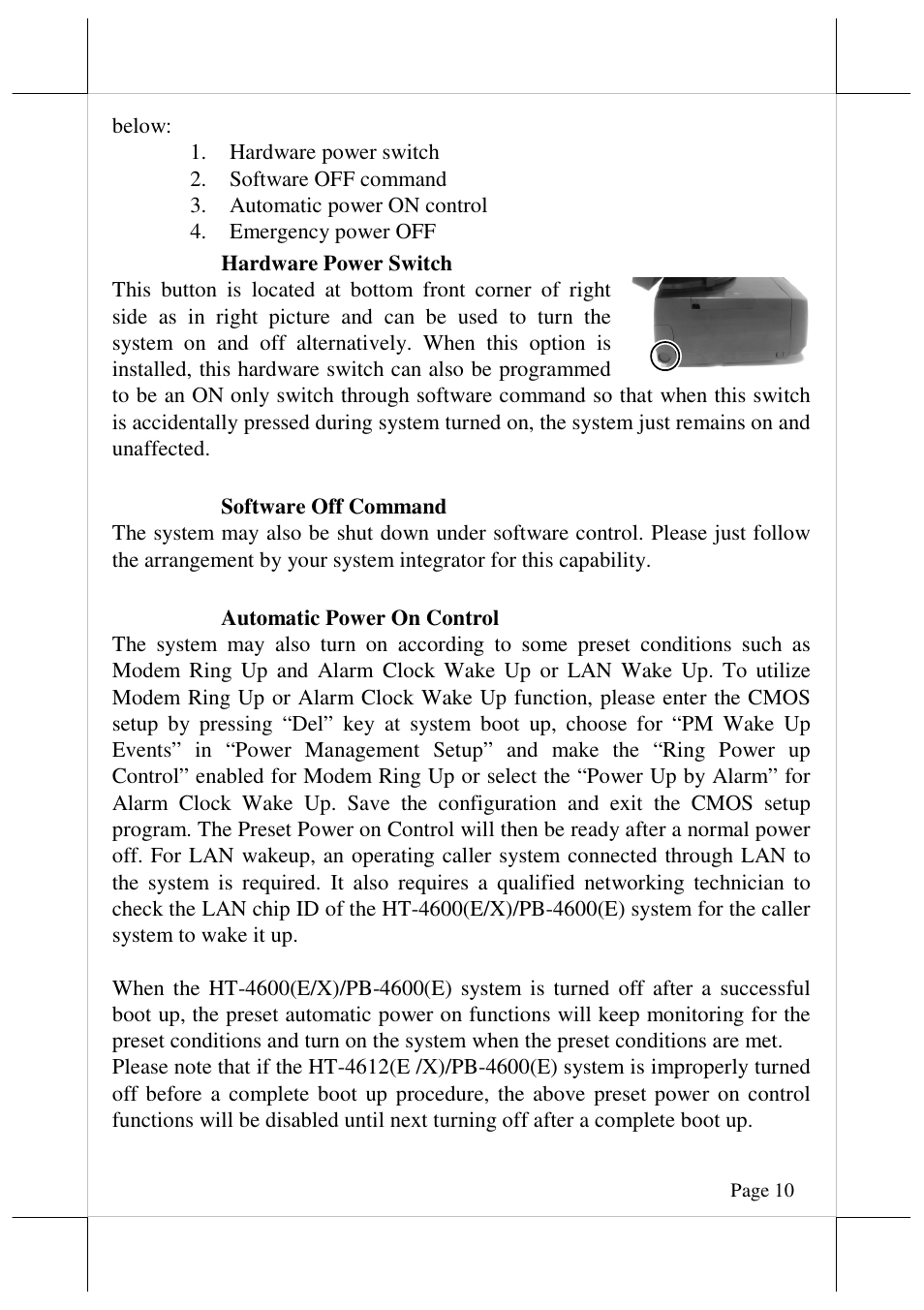 Posiflex HT-4612X User Manual | Page 10 / 15