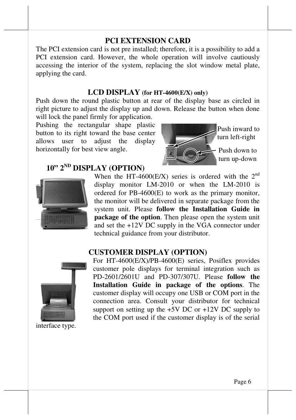 Posiflex HT-4612X User Manual | Page 6 / 15