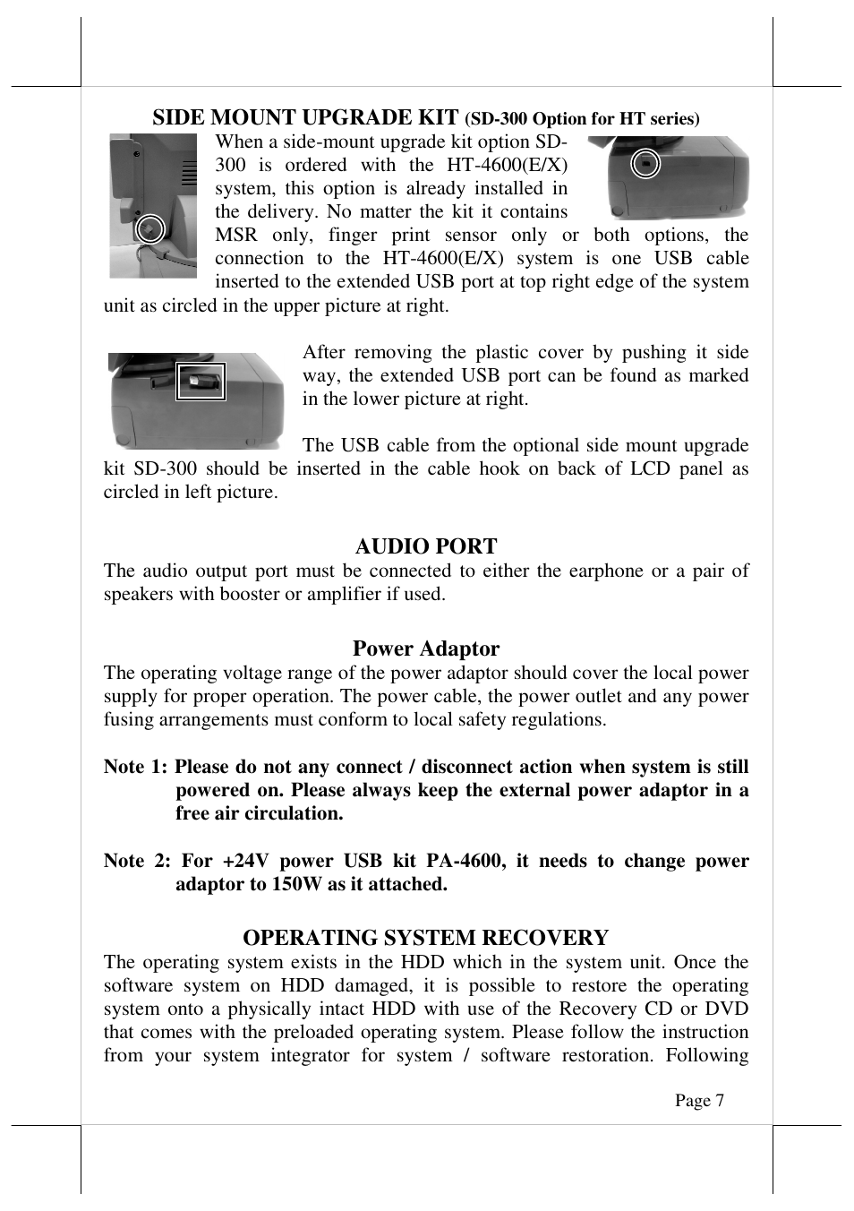 Posiflex HT-4612X User Manual | Page 7 / 15