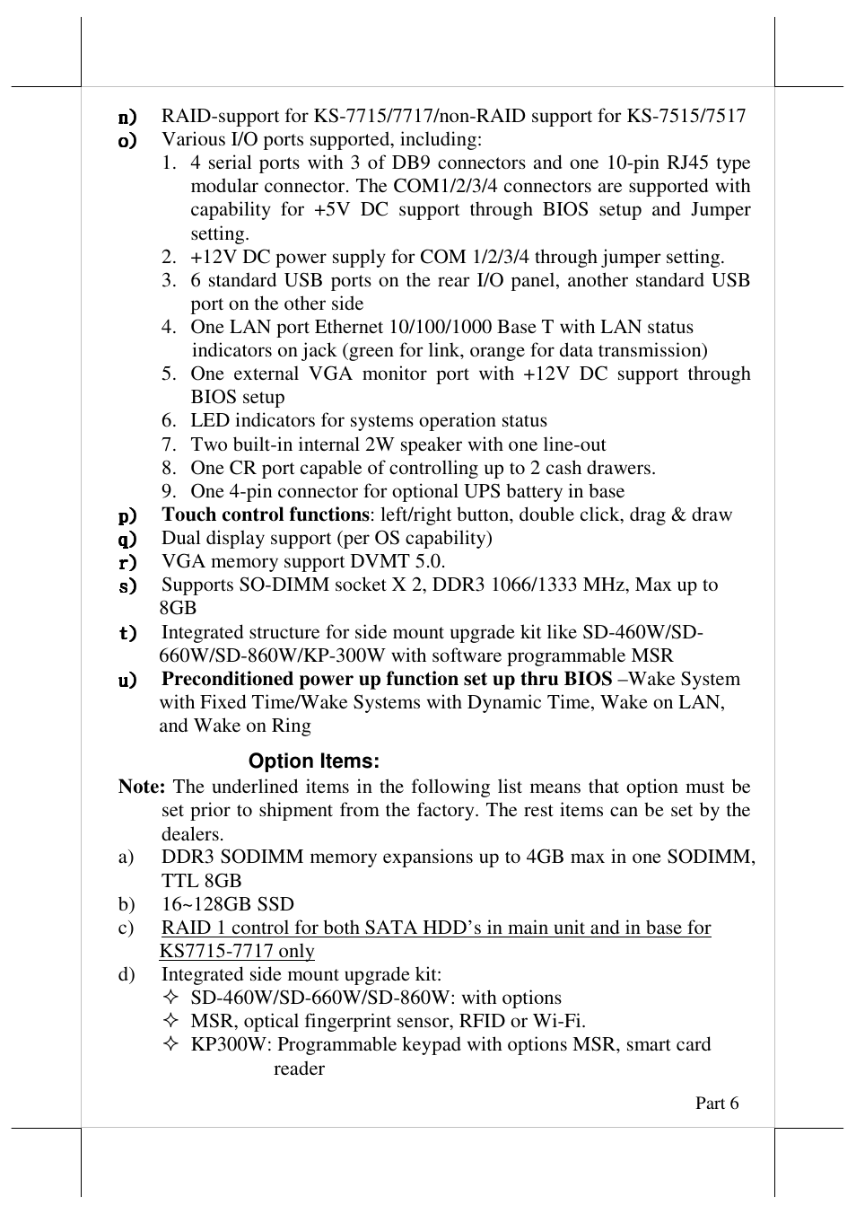 Posiflex JIVA KS-7717 User Manual | Page 6 / 19