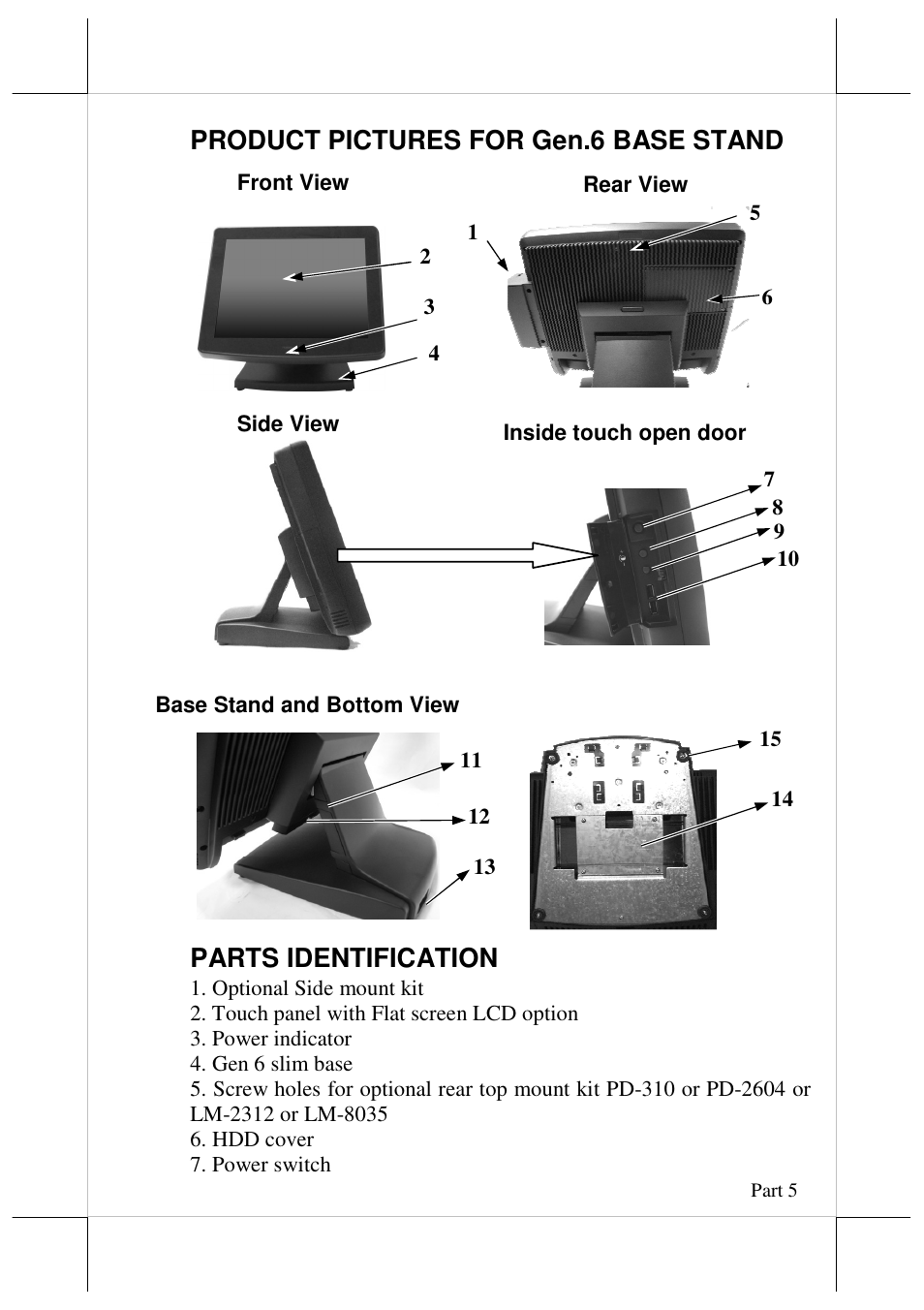 Posiflex JIVA KS-7215 User Manual | Page 5 / 20