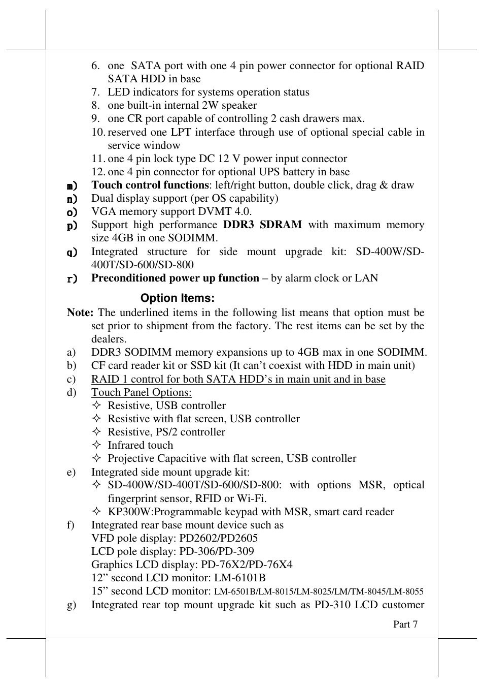 Posiflex JIVA KS-7215 User Manual | Page 7 / 20