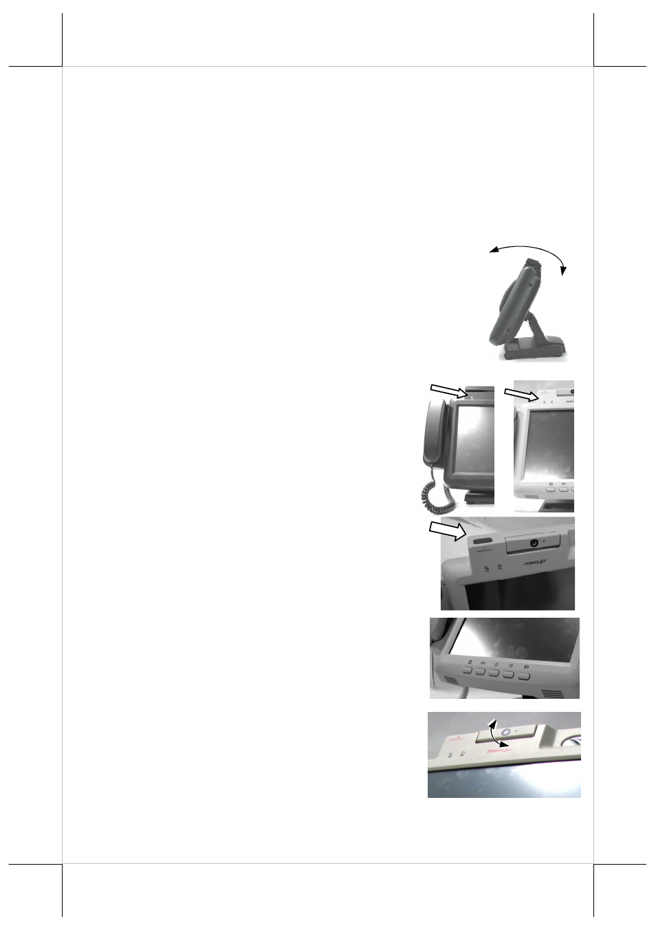 Installation guides, Tilting lcd panel, Using the terminal | Posiflex JIVA KS-7310 User Manual | Page 8 / 15