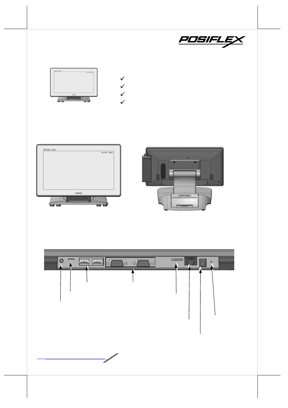 Posiflex JIVA XT-2614E User Manual | 5 pages